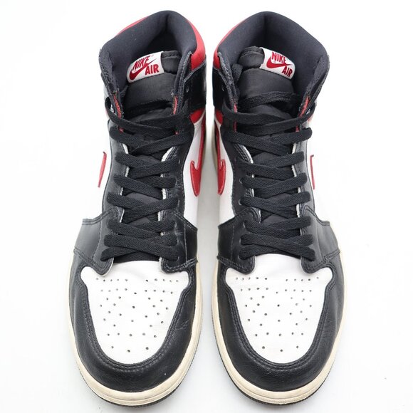 Nike Jordan 1 Retro High Black Gym Red Men's Size 11 Black White Sail 555088-061 - Picture 2 of 10